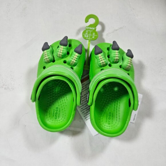 Crocs Classic I Am Dinosaur Clog Green Child Size C4 Toddler 2-3 Years Halloween - Picture 5 of 10